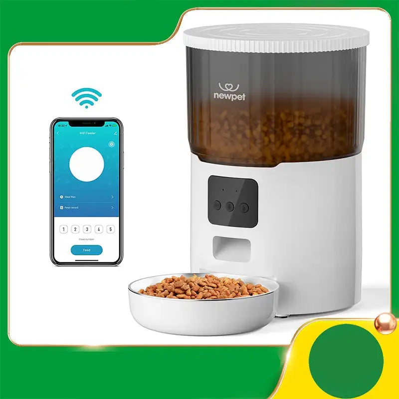 Miauzinho FeedMaster 4L: Alimentador Automático Inteligente para Pets